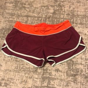 Lululemon Maroon Shorts